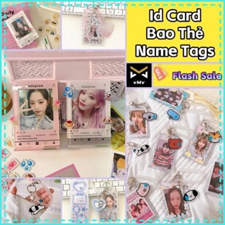✨vMv✨  Túi Đựng Thẻ Sinh Viên Ngang Dây Phù Hiệu Dây Thẻ Đeo Tên Thẻ Tên Nhân Viên Móc Khóa Đựng Thẻ Hộp Đựng Th