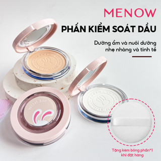 Phấn phủ nén kiềm dầu MENOW Rabbit Compact Powder chống nước, che phủ hoàn hảo 8.5gr tặng kèm bông phấn
