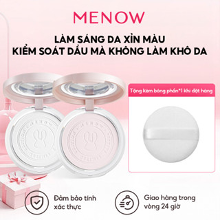 Phấn phủ nén kiềm dầu MENOW Rabbit Compact Powder chống nước, che phủ hoàn hảo 8.5gr tặng kèm bông phấn