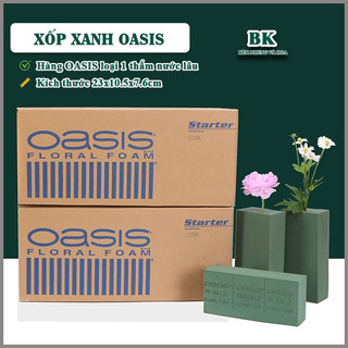   LẺ 1 VIÊN  Xốp xanh cắm hoa tươi OASIS hàng loại 1 cao cấp giữ nước lâu 