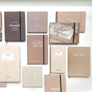 Sổ Tay Ghi Chép bullet journal Dot Grid Crabit Khổ A5 A6 Mini Bìa Cứng Giấy 100gsm 130gsm