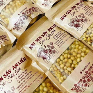 Hạt sen sấy giòn, túi 500g. Đặc sản cố đô Huế. Ăn liền tiện lợi.