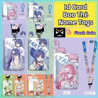  ✨vMv✨ Dây Đeo Thẻ Ngang Card Holder Đựng Thẻ Thẻ Đeo Bảng Tên Ngang Bảng Tên Học Sinh Túi Đựng Thẻ Đeo Thẻ Tên Id 