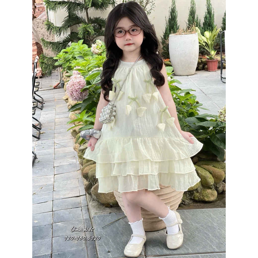 [DOKID] VA08-váy zen tơ đi biển,đi chơi mùa hè bé gái, hàng qccc