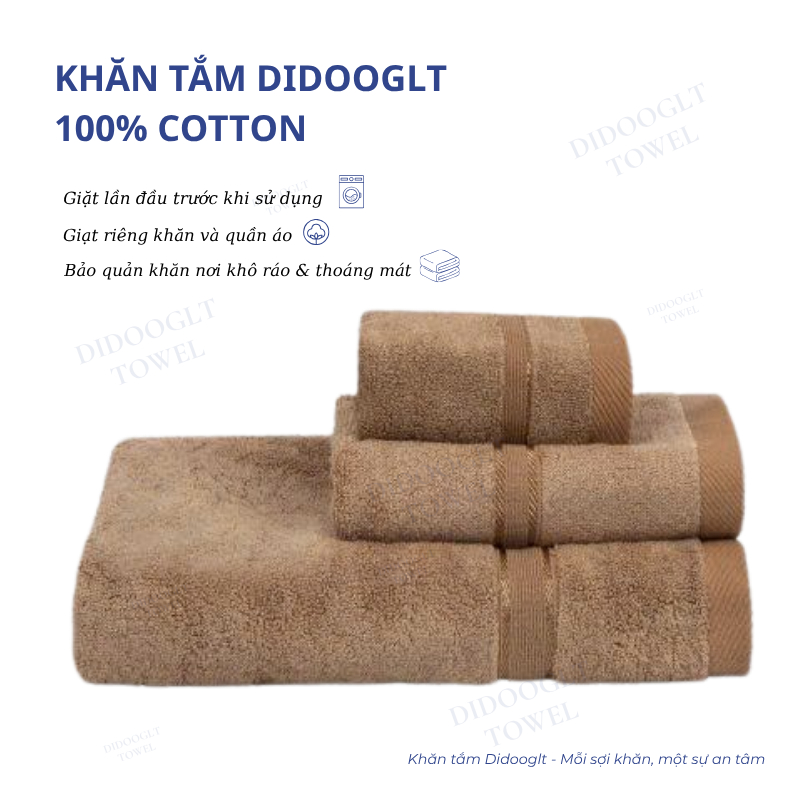 Khăn Tắm DIDOOGLT Cao Cấp - Khăn Tắm 60x120cm Chất Liệu Mềm Mại Dày Dặn An Toàn Cho Da | BigBuy360 - bigbuy360.vn