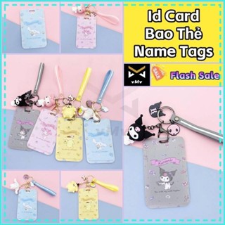 ✨ vMv ✨ Bảng Tên Bao Đựng Thẻ Đồ Đựng Card Thẻ Sinh Viên Ngang Móc Khóa Đựng Thẻ Thẻ Đeo Nhân Viên Thẻ Đeo Tên Thẻ Đeo
