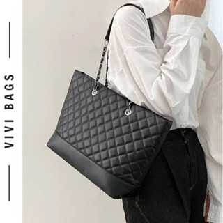 Túi xách nữ túi tote da trần trám dây xích túi đeo vai công sở đi làm đi học vừa A4 laptop đựng sách vở có khóa kéo 11