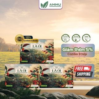  Combo 3 Hộp Trà Búp Ổi Cỏ Ngọt AMMU Giảm Mỡ Bụng Tốt Cho Tiêu Hóa Người Bị Tiể u Đường Hộp 20 Túi 