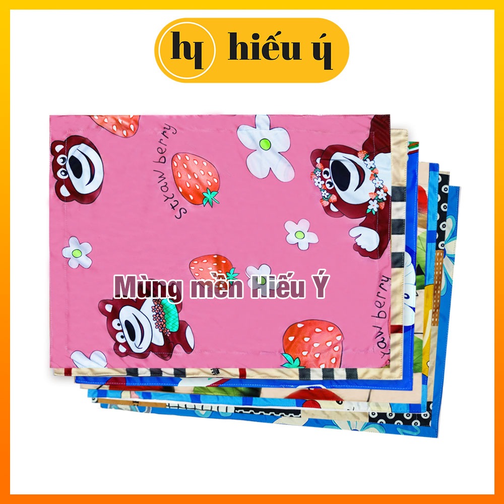 (4 cái 95k) Áo gối thun lạnh 30x50cm không khoá kéo, áo gối thun cho bé 30x50cm | Mùng mền Hiếu Ý