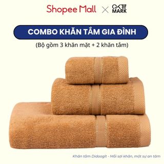 Combo Khăn Tắm Gia Đình DIDOOGLT TOWEL Cao Cấp Thấm Hút Tốt An Toàn Cho Da