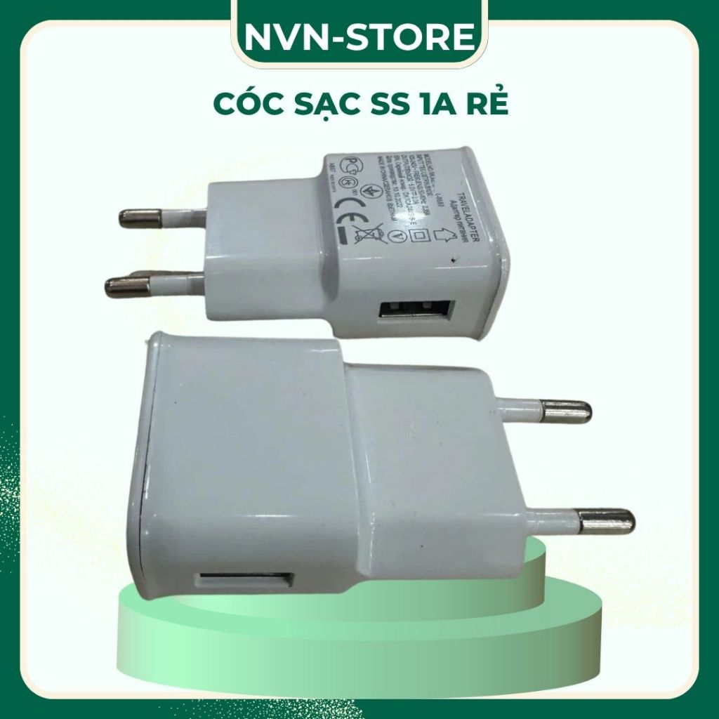 Cóc sạc SS trắng