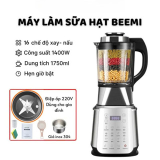 🥛 Máy Xay Nấu Sữa Hạt Đa Năng Beemi 1.75L, 17 Chức Năng, Chống Trào, Giảm Ồn, Giữ Ấm, Xay Nhuyễn Mịn