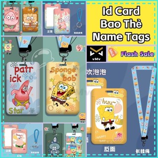 ✨ vMv ✨ Dây Đeo Thẻ Ngang Hộp Đựng Thẻ Tên Bọc Thẻ Bao Thẻ Bao Đựng Thẻ Học Sinh Bao Đựng Thẻ Đồ Đựng Card Thẻ Tên