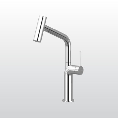 Vòi rửa chén dây rút nóng lạnh Malloca K2206-CR - Chất liệu Đồng thau mạ Chrome cực đẹp