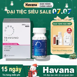Viên Uống Mờ Nám, Tàn Nhang, Làm Trắng Da Transino Nhật Bản - 60v, 120v, 240v