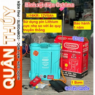  Bình xịt điện sử dụng Pin Lithium 16 Lít cải tiến đảo thuốc từ tính - Oshima Japan bình phun thuốc 
