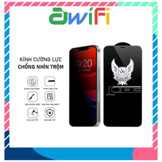 Kính cường lực iphone chống nhìn trộm cao cấp 4D 6s/6splus/7/7plus/8/8plus/x/xs/11/12/13/14/15/16/17/pro/max  Awifi G5-8