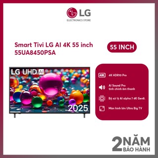 [MODEL 2025] Smart Tivi 55 Inch LG 4K UHD AI 55UA8450 - SHOP Miễn phí GIAO + LẮP Hà Nội
