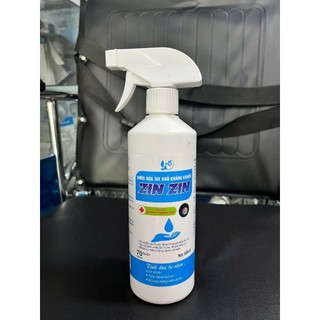 Dung Dịch Xịt Rửa Tay Sát Khuẩn Zin Zin Mùi Tinh Dầu Quế 500 ml