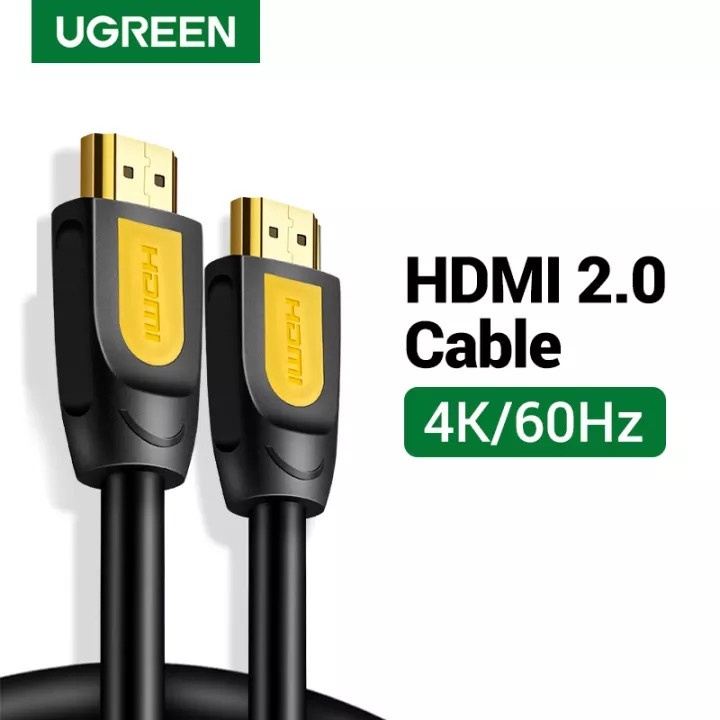 Cáp HDMI 2M chính hãng Ugreen 10129 cao cấp Hỗ Trợ HD, 2k, 4k - Hàng Chính Hãng BH 18 Tháng