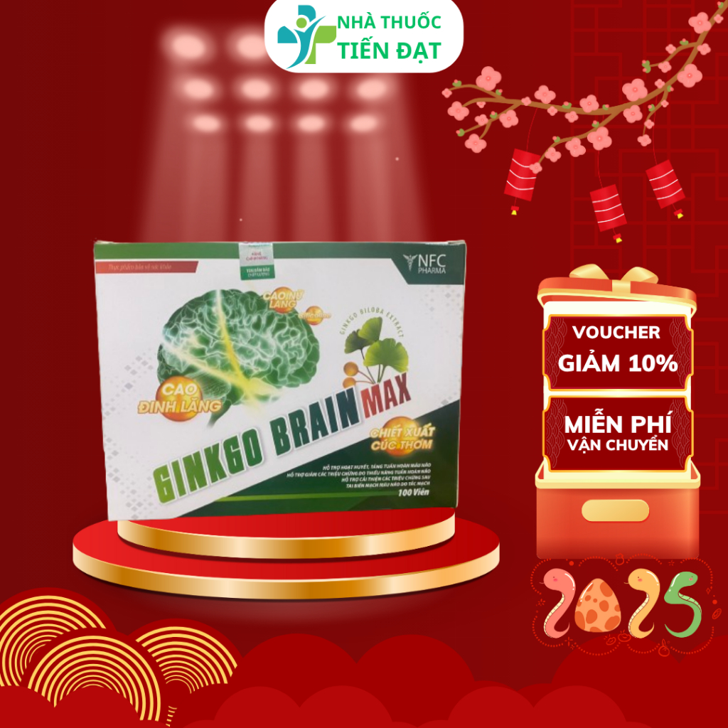 Viên Uống Hoạt Huyết Dưỡng Não Ginkgo Brain Max Oshii - Lọ 100 viên