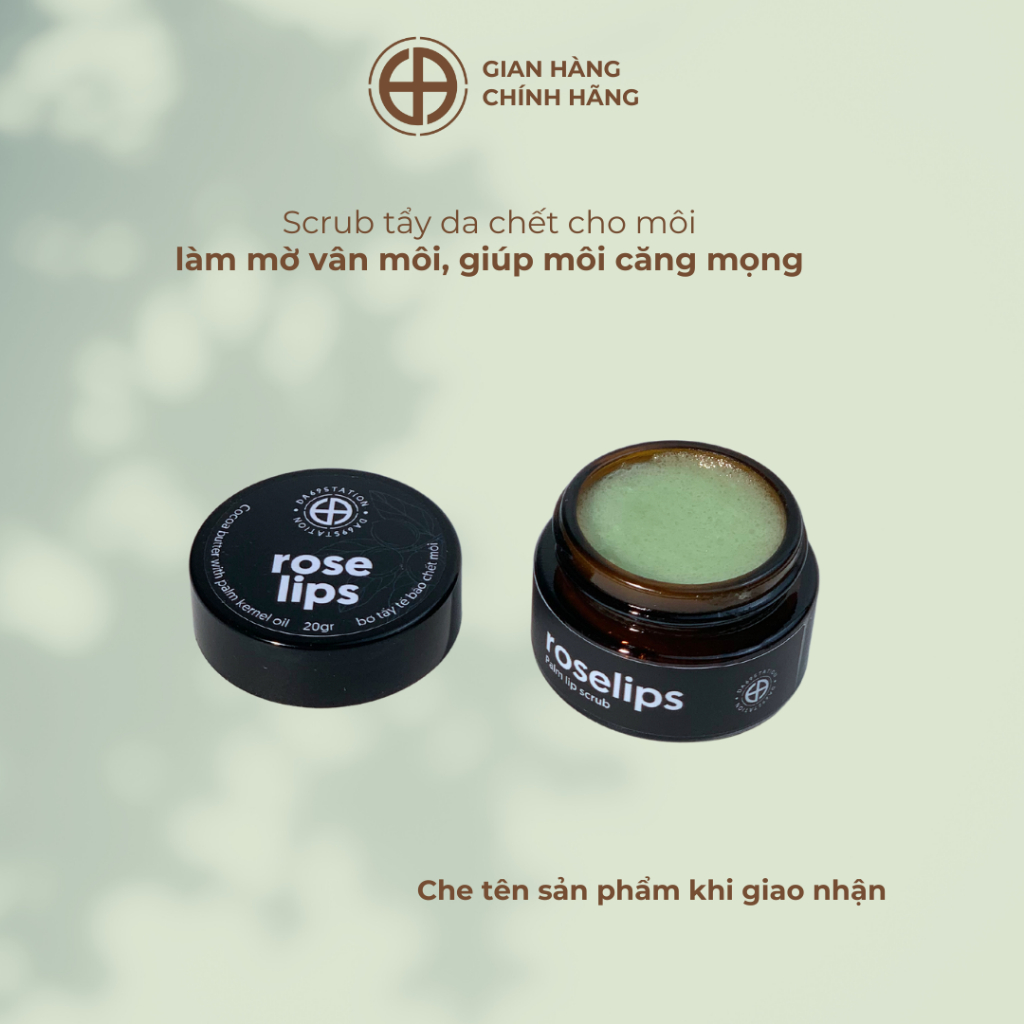 ROSELIPS - Tẩy tế bào chết môi handmade