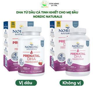 Viên uống cung cấp DHA cho mẹ bầu Prenatal DHA Nordic Naturals.
