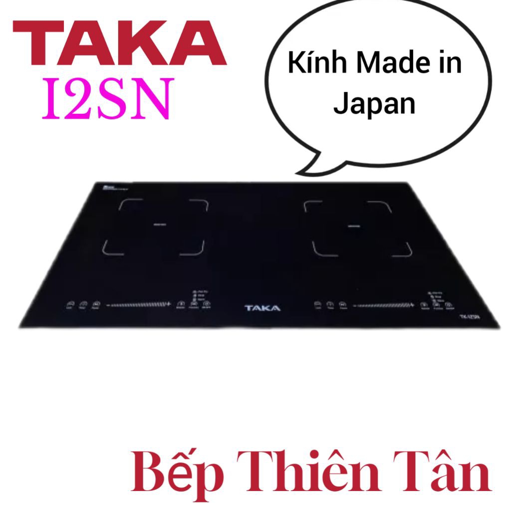 Bếp Từ Đôi Kính Made In Japan TAKA I2SN