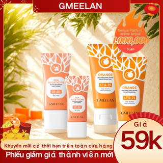 Combo GMEELAN Gel Tẩy Tế Bào Chết Cam Enzymes 50g + Kem Gluta Trắng Da Lười Biển 30g