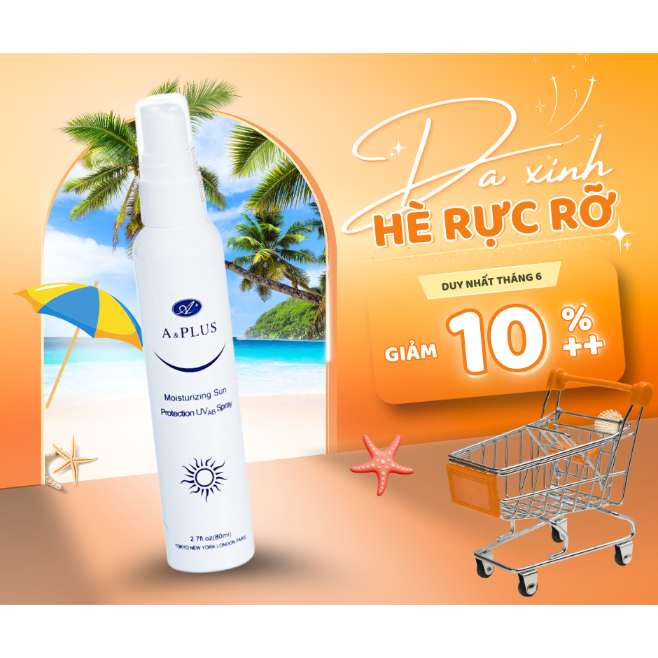 Xịt chống nắng dưỡng ẩm A&Plus B009 - 80ml