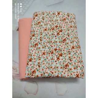 [HCM]2m Vải lụa lạnh hoạ tiết hoa siêu nhí (lụa Mango chính phẩm)