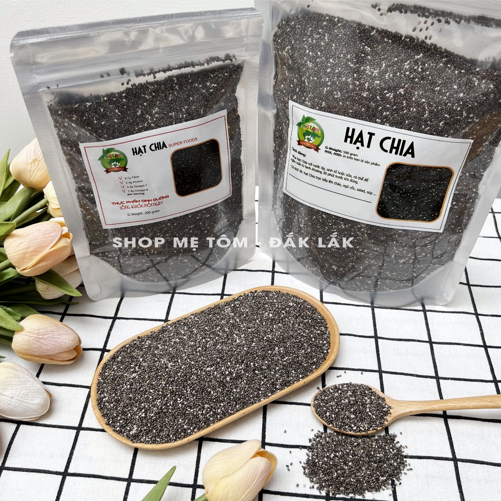 HẠT CHIA ĐEN shop mẹ Tôm (CÓ XUẤT HÓA ĐƠN CÔNG TY)