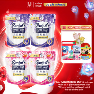 Combo 2 Túi Nước Giặt Comfort Dưỡng Vải Đa Năng 3.0KG/ 3.8KG (Thiên nhiên Thanh Khiết / Thanh Lịch/ Thời Thượng)