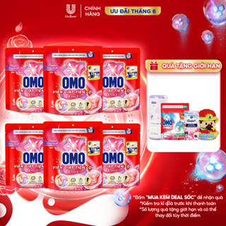 Combo 6/10 túi viên giặt tiện lợi OMO 3 trong 1 (30 viên/50 viên)