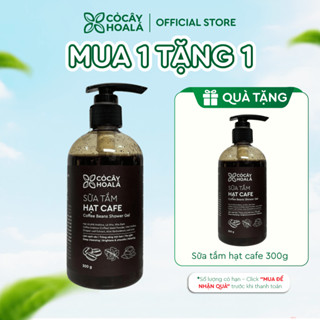 [MUA 1 TẶNG 1] Sữa Tắm Hạt Cà Phê Cỏ Cây Hoa Lá 300g - Làm Sạch Sâu, Tẩy Tế Bào Chết