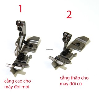 chân vịt vắt sổ lưỡi gà mí diễu loại nhỏ , dùng để ke vải , bo chun máy vắt sổ jack , siruba đời K , bruce ...