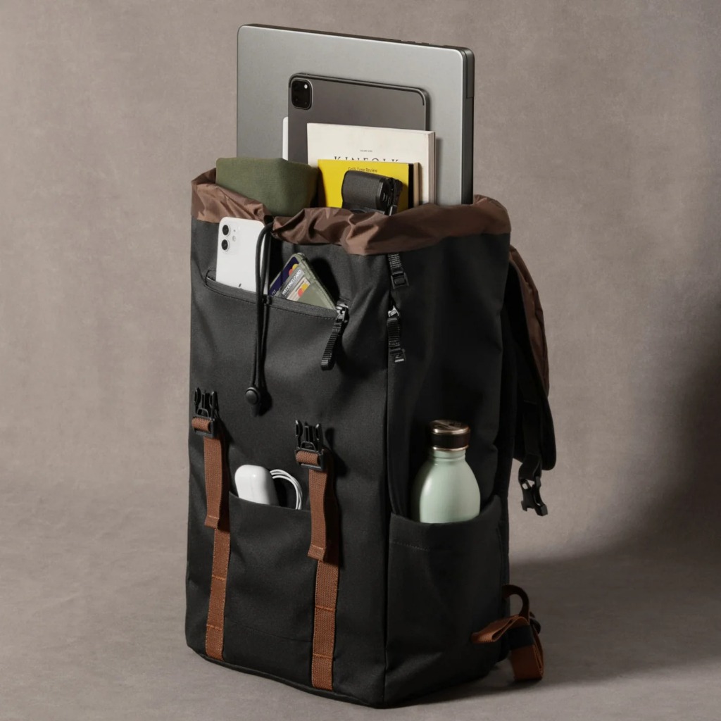 Balo laptop Tomtoc VintPack-TA1 backpack đựng vừa macbook 13 inch đến 16 inch, du lịch, kháng nước | BigBuy360 - bigbuy360.vn