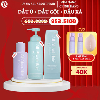 [QUÀ] Combo 3SP DẦU Ủ + DẦU GỘI + DẦU XẢ ALL ABOUT HAIR - Chăm Sóc Tóc, Nuôi Nang Tóc, Nhanh Dài Tóc