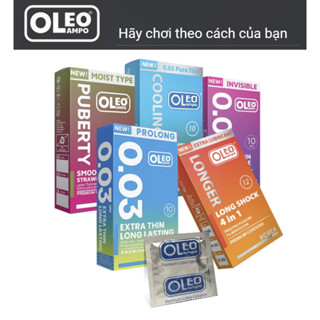 [Tặng 1 Hộp 3C] Bao cao su OLEO LAMPO, BCS Siêu Mỏng, Gân Gai, Kéo Dài Thời Gian Quan Hệ Lâu Hơn