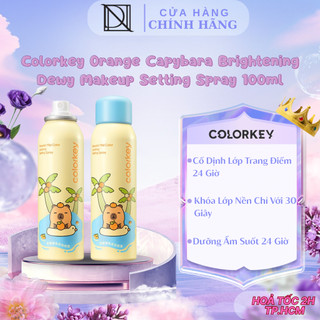 Xịt Khóa Trang Điểm Colorkey Orange Capybara Brightening Dewy Makeup Setting Spray 100ml