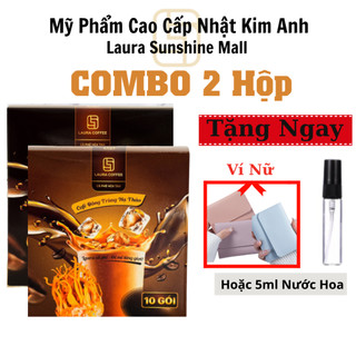 [Combo 2 Hộp] Cafe Nhật Kim Anh Laura Coffe (Hộp 10 gói)