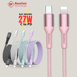 Dây sạc nhanh 20W Basefast CS81 cáp sạc 27W bện dù siêu bền dùng cho Phone 11 12 13 14 pro max ...