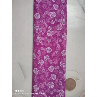 [HCM]2m Vải lụa lạnh hoạ tiết hoa lá nhỏ (2) - lụa Mango chính phẩm
