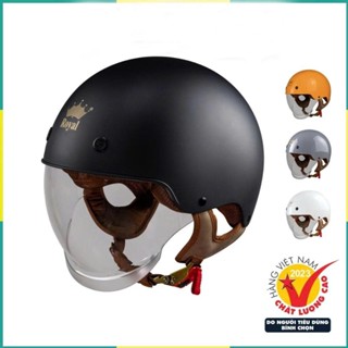 Mũ Bảo Hiểm Nửa Đầu Royal Cao Cấp M239 Chính Hãng Nón Bảo Hiểm Nam Nữ Size Lớn BH 12 Tháng