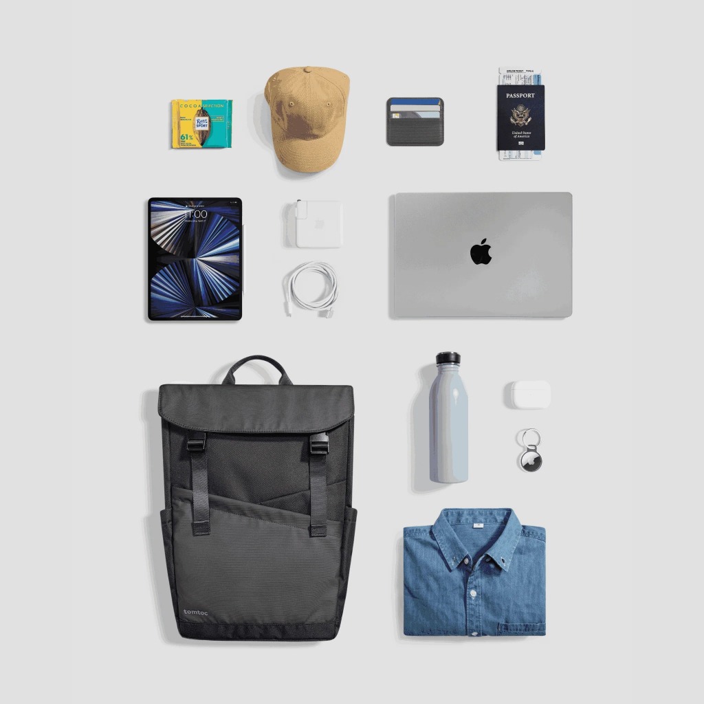 Balo laptop Tomtoc Slash Flip Rucksack 18L cho Macbook/ Laptop 16" chính hãng, nhiều ngăn (T64/A64) | BigBuy360 - bigbuy360.vn