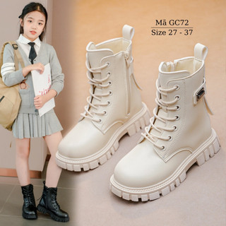  Bốt trắng cổ cao cho bé gái 3 - 12 tuổi thể thao năng động và cá tính đi tiệc đi chơi biểu diễn NHÍM SHOP GC72 