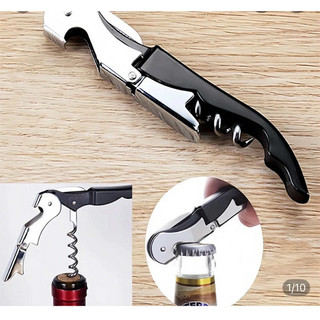  Dụng Cụ Mở Nắp Chai Rượu Vang 3IN1 Đồ Khui Rượu Vang Bằng Thép Đa Năng 