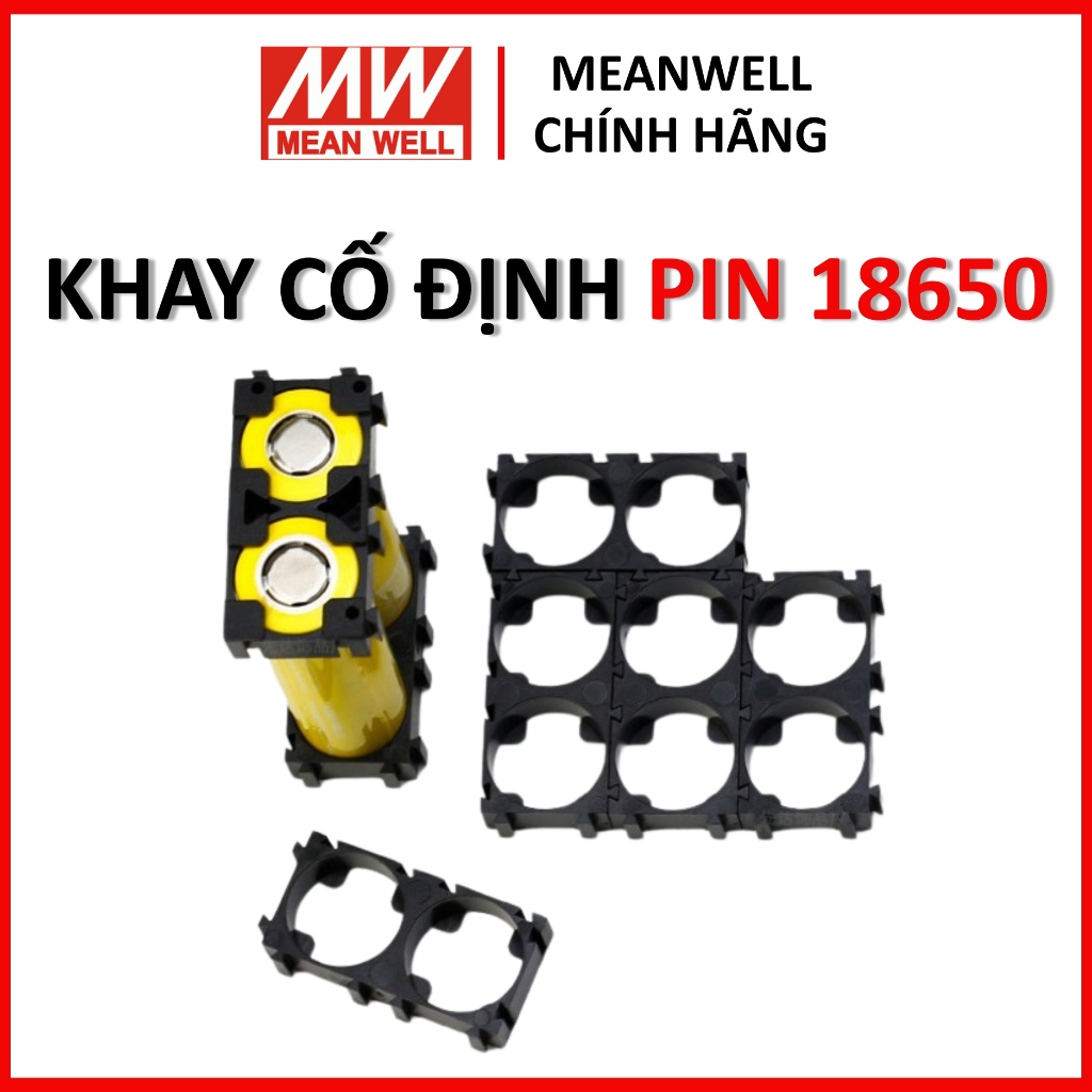 [20 CÁI] Khung gắn pin 18650 giá đỡ pin 1s 2s 3s khay cố định pin 18650 bằng nhựa