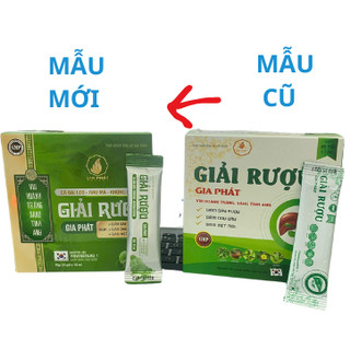 Giải Rượu Gia Phát - Giúp Ngăn Hấp Thu Rượu Vào Cơ Thể, Hỗ Trợ Giảm Say Rượu, Hộp 20 gói