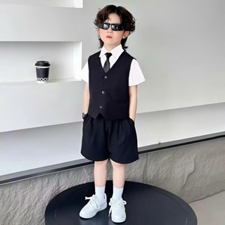  Vest Bé Trai Cộc Đùi 4 Chi Tiết Hàng Thiết Kế MyaKids size 12-42kg 